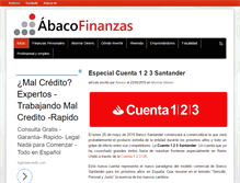 Tablet Screenshot of abacofinanzas.com